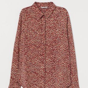 NWOT H&M Leopard Blouse